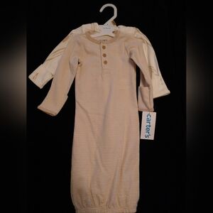 Carter's newborn 2 pc sleeper gown gender neutral unisex NWT
